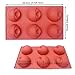 BAKER DEPOT Dome Silicone Mold for Cake Decorating Jelly Pudding Candy Chocolate Semicircle Silicone Mousse Mold(3 pcs Different Shape)