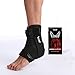 Venom Ankle Brace Neoprene Lace Up Compression Sleeve - Elastic Support & Adjustable Stabilizers, Sprained Foot, Tendonitis, Basketball, Volleyball, Soccer, MMA, Running, Sports, Men, Women (Large)