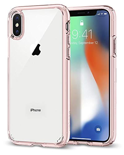 Spigen Ultra Hybrid Designed for Apple iPhone X Case (2017) - Rose Crystal (Certified Refurbished)