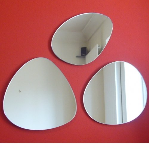 Super Cool Creations Group of 3 Pebbles Mirror – 45cm Each