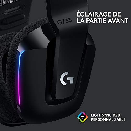 G733 Casque Gamer Sans Fil LIGHTSPEED avec Bandeau de Suspension