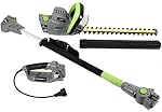 Earthwise CVPH43018 Corded 2-in-1 Pole Hedge Trimmer/Handheld Hedge Trimmer - 18 Inch Blade 4.5 Amp Motor