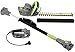Earthwise CVPH43018 Corded 4.5 Amp 2-in-1 Convertible Pole Hedge Trimmer, Green