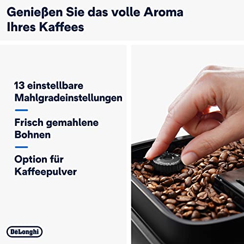 De’Longhi Magnifica Evo - Perfetto Kaffeevollautomat mit klassischem Milchaufschäumer, 4 One-Touch-Getränke, Cappuccino, Espresso Kaffeemaschine, Soft-Touch-Bedienfeld, Silber (ECAM292.33.SB) thumbnail 3