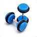 Tanyoyo 8pair 16PCS Acrylic Barbell Stud Earrings Fake Cheater Illusion Plug Earrings
