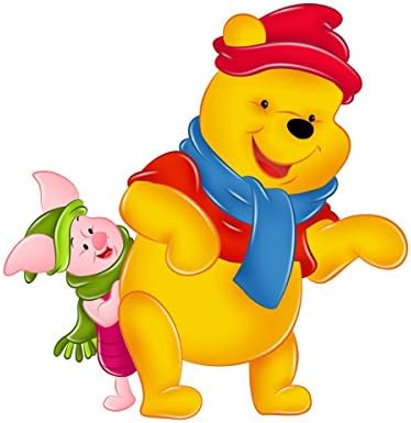 Winnie The Pooh And Piglet OriginalStickers0873 Set Of Two (2x) Stickers , Laptop , Ipad , Car , Truck , Size 4 inches on Longer Side