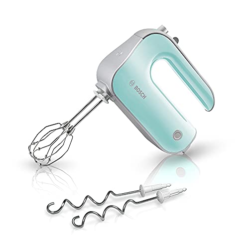 Bosch Mfq4030L Batteurs, 500 W, Finecr Eamer Fouet, Connecteur Pour Pied Et Broyeur En Acier Inoxydable Minéral Gris/Argenté 7,5 Cm L X 20 Cm W X 14,2 Cm H Mint Turquoise/Silber