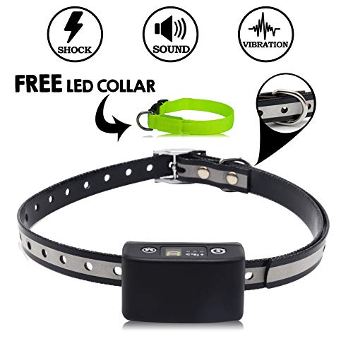 Trendy Together Anti Bark Dog Collar with Beep Vibration and Shock – Rechargeable No Bark Professional Dog Bark Collar for Small, Medium and Large Dogs – Effective Dog Training Collar New Model 2020