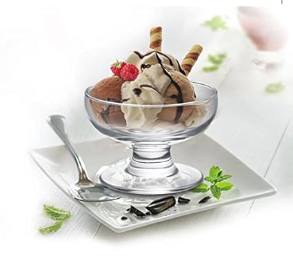 Treo Designer Claire Ice Cream Bowl Set , Set Of 6 Pcs, 125 Ml