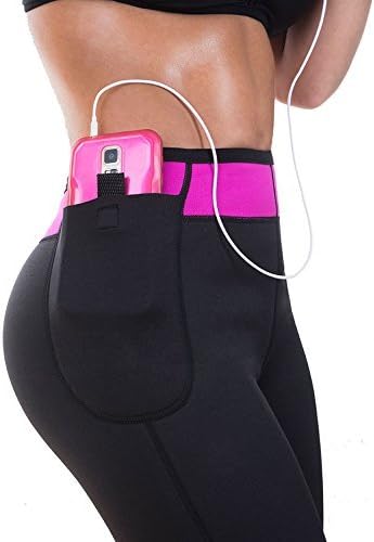 Womens' Anti Cellulite Weight Loss Shorts Hot neoprene Body Shaper Pants (Medium, Pink)
