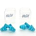Hush Reusable Ear Plugs - (2 Pair) Noise Reduction Earplugs for Sleeping - NRR 32 - Comfortable Hearing Protection for Shooting, Travel, Swimming, Work, Snoring, Musicians & Concerts