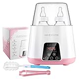 Bottle Warmer for Breastmilk Bottle sterilizer - Baby Food Warmer - 5in1 Intertek US Certified - LCD Touchscreen - Baby Bottle Steam Sterilizer - Portable Bottle Warmer On The Go - Milk Warmer Heater