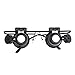 KINGMAS 20x Magnifying Glass Headset Loupe Magnifier Lens Visor with 2 LED Light
