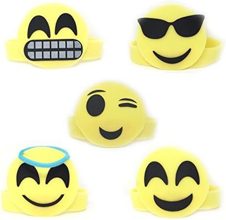 Emoji Hats, Handmade, Fun Party Hats, Photo Booth Props - 5 Pack A, by West Coconut