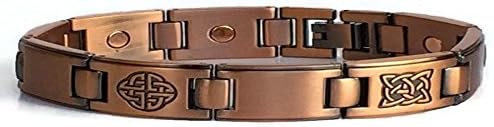 Magnetic Copper Link Celtic Designs Bracelet