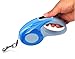 TrustyPaw Retractable Dog Leash - Adjust the Length with Greater Ease than any Other Leash - Top Quality Locking System and ABS Plastic - BONUS Poop Bag Dispenser with Bags Included