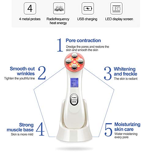 POPGER EMS 5 In 1 Skin Tightening Machine Facial Beauty Instrument for Face Massager Wrinkle Removal Anti-aging Skin Lifting and Rejuvenation - Thumbnail 3