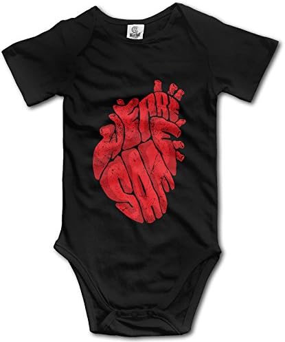 Unisex-Baby HEART Newborn Clothes SHORT SLEEVES