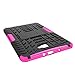 Galaxy Tab A 10.1 Case, Windrew Heavy Duty Hybrid Protective Case with Kickstand Impact Resistant for Samsung Galaxy Tab A 10.1 Inch SM-T580 SM-T585 + Screen Protector Film and Stylus Pen (Pink)
