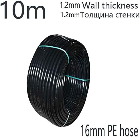 KMDSM 16mm 20mm PE irrigation Pipe 5/8" DN15 LDPE Tube Garden Irrigation Greenhouse Watering Hose 10m 15m (Color : 16PE x C x 10m)