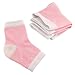 Moisturizing Gel Heel Socks to Treat Cracked Feet Fast Soft Gel Lined Toeless Spa Socks 3 Pairs for Women to Heal Dry Heels Pink