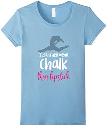 Womens T-Shirt for Gymnast - Cute Gymnastics Clothing Small Baby Blue