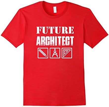 Mens architect in training future t shirt Medium Red