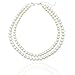 Tagoo Simulated Pearl Chunky Collar Necklace 17.5