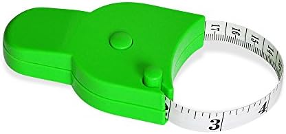 WIN TAPE 150cm / 60 '' Accurate Green Body Tape Measure with Push Button, Measuring Arms and Waist