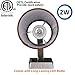 Facon 12V LED RV Wall Sconce with Round Fabric Shape (1 X G4 Replaceable Bulb Included), LED Decor Dinette Lamp with Switch, 12Volts Interior Light for RV Motorhome Camper Trailer