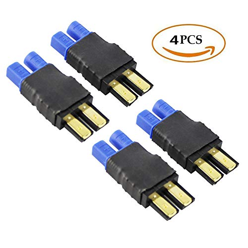 FLY RC 4pcs EC3 Losi to TRX Traxxas Connector Adapter for Revo LiPO Battery