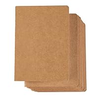 Kraft Notebook - 12-Pack Lined Notebook Journals, Pocket Journal for Travelers, Diary, Notes - A6 Size, Soft Cover, 80 Pages, Brown, 5.7 x 4.13 Inches