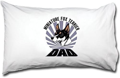 MINIATURE FOX TERRIER DOG DAD Bed Single Pillow Case RENJUNDUN
