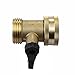 2 Pcs 03V Heavy Duty 3/4 Hose Valve Brass Hose Quick Connect with Shut Off Garden Hose Connector to Control Water Flow