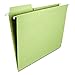 Smead FasTab Hanging File Folder, 1/3-Cut Built-in Tab, Letter Size, Moss, 20 Count (64082)