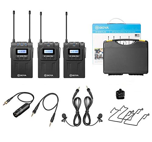 BOYA BY-WM8 Pro-K2 UHF Dual-Channel Wireless Microphone