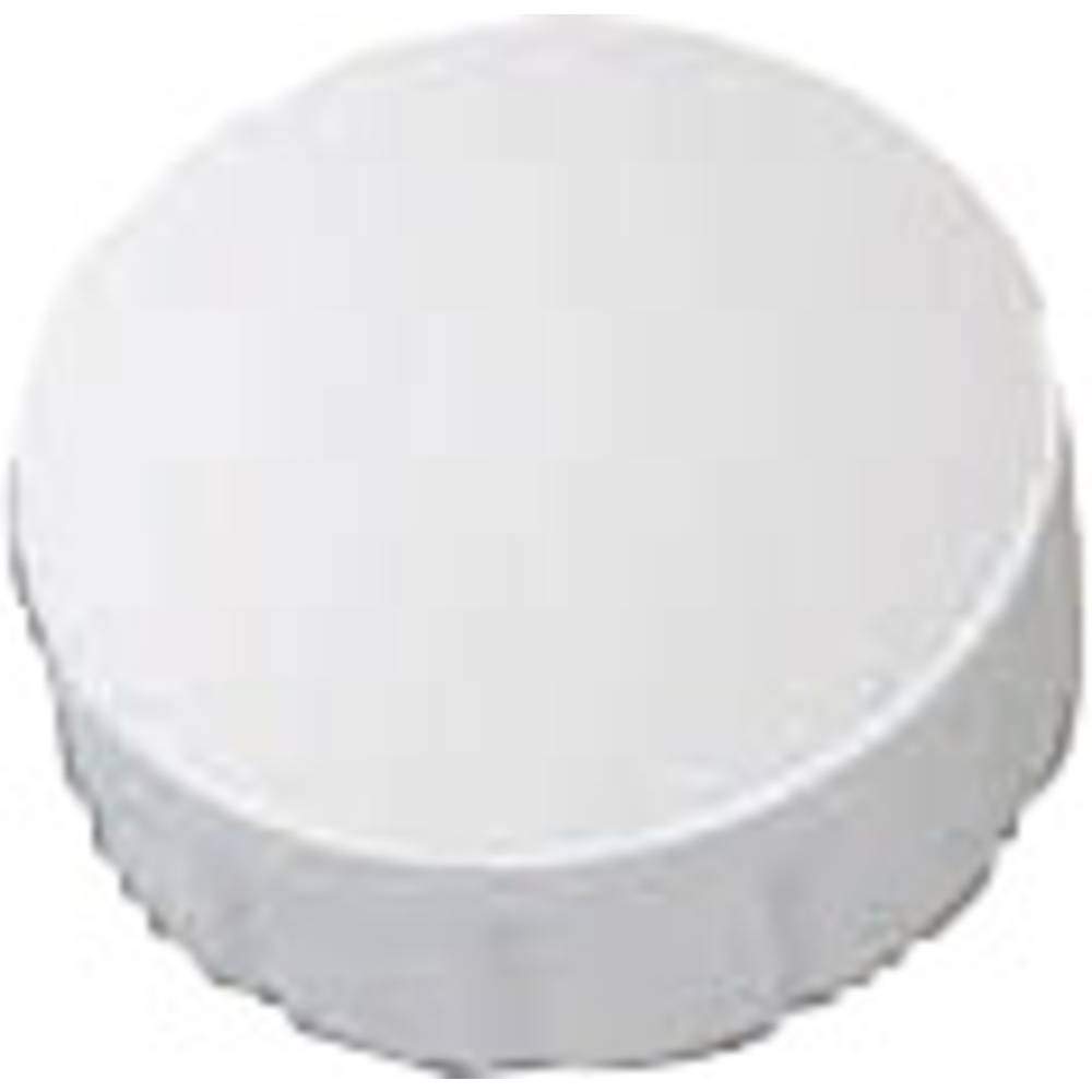 6161502 Magnet Mouth Solid, Round Magnet, Shatterproof Plastic, 150 g Holding Force, 15 x 7 mm, White