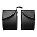 Nomad USA Extra-Large Universal Reinforced Armor Synthetic Black Leather Throw Over Motorcycle Saddlebags (Plain)