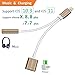iphone 7 / 7 plus / 8 / X adapter, (Support iOS 10.3, iOS 11)Cone 2 in 1 Lightning Adapter and Charger, Lightning to 3.5mm Aux Headphone Jack Audio Adapter for iphone X, 8, 8 plus, 7, 7 plus(Gold)