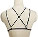 Woman Wire Harness Bra Punk Gothic Bra Lace Tassel Bra (Black)
