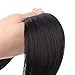 SEIKEA Claw Clip in Ponytail Extension Straight Hair for Women Jaw on 18 Inch - Black
