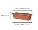 Bloem 52030C Fiskars 30 Inch TerraBox Planter, Color Clay, Terra Cotta