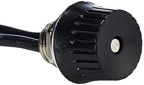 ICC Lite Rotary Style Single Pole ON/OFF Canopy Black Lamp Light Switch with 6 Inch 18 Gauge Leads (10 Pack) - Thumbnail 3