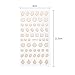 LEMOOC Gold 3D Nail Stickers Self Adhesive Nail Gems Lines Tape Strip Geometric Heart Nail Stickers for Valentine's Day Acrylic Nails Art Designer