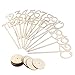 goldblue Wooden Table Numbers with Holder Base for Wedding or Home Decoration (1-20)