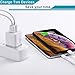 Phone Charger 6ft with Wall Plug (4in1 Pack), DENWAN 6-Foot Long Charging Cable and 2.1A/5V Dual Port USB Wall Block Cube Compatible with Phone XS/XR/X 8/7/6/Plus SE/5S/5C (UL Certified)