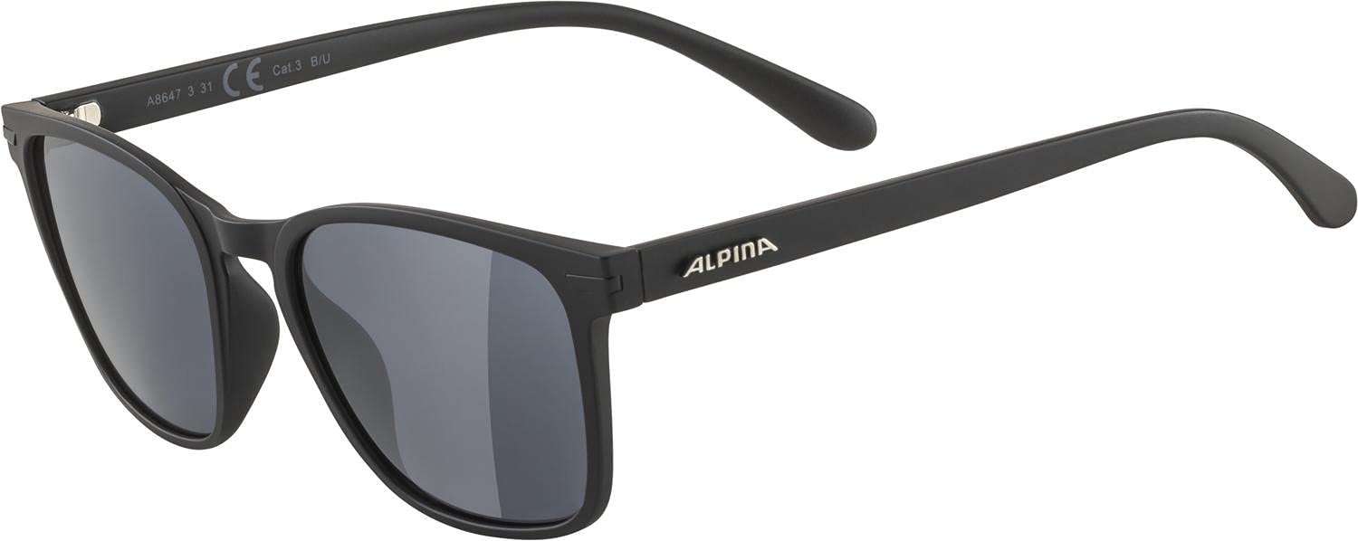 ALPINA Unisex - Adult, YEFE sunglasses, all black matt, One Size