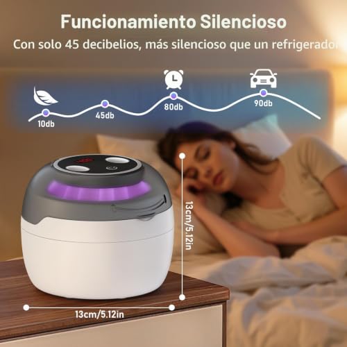 Ultrasonic Dental Cleaner | 45 kHz with 4 Programs and Digital Timer Display | 360° Silent Cleaning for Makeup Brushes, Glasses, Watches and Dentures