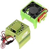 Powerhobby Cooling Fan for Traxxas Velineon VXl-3 ESC + 540/550 Heatsink Motor Fan Combo Green FITS : Traxxas Slash/Stampede 2WD / RUSTLER/Bandit / Rally VXL