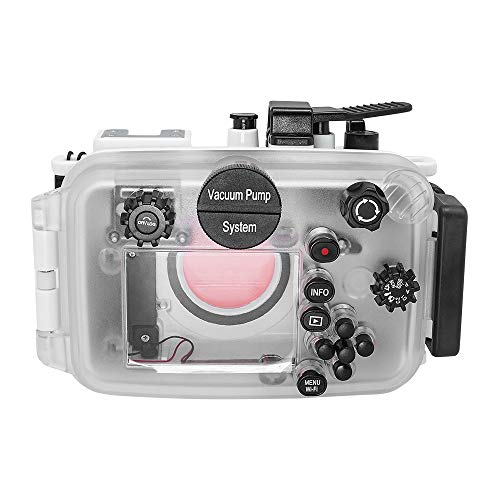 SeaFrogs 195FT/60M Underwater Camera Waterproof housing for Olympus TG-6 (White)